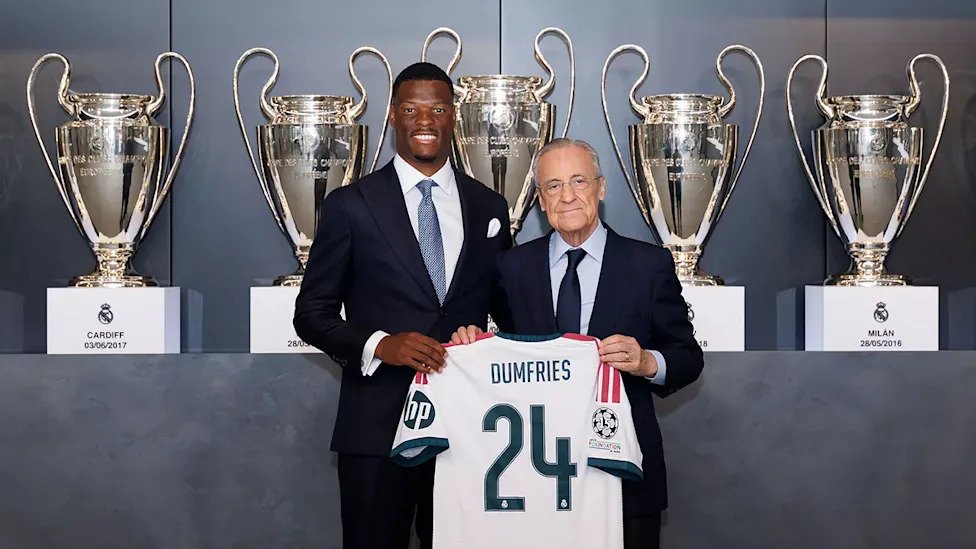 Real Madrid vs Inter Milan - Denzel Dumfries