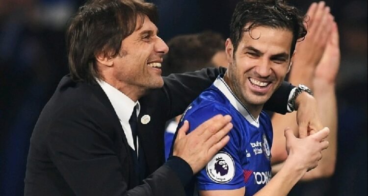 Cesc Fabregas - Antonio Conte Cesc Fabregas Puji Antonio Conte