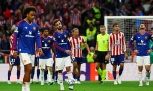 manchester unitec coreng rekor klub inggris vs atletico madrid